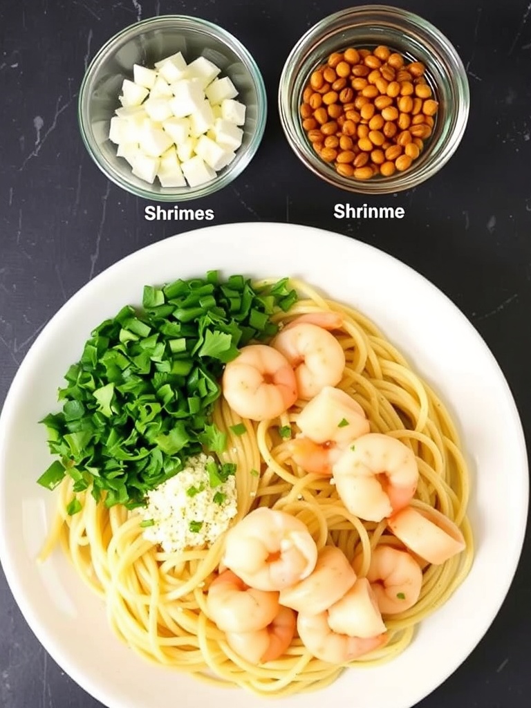 Garlic Butter Shrimp Pasta Ingredients