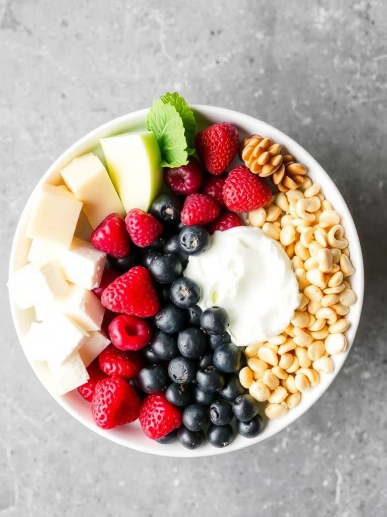 Greek Yogurt Parfait Bowl Ingredients