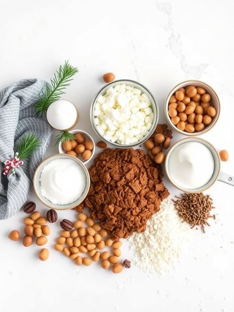 Hazelnut Chocolate Christmas Cookie Ingredients