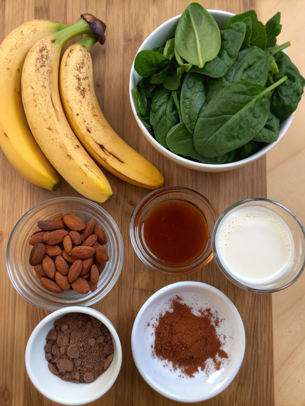 Healthy Chocolate Smoothie ingredients