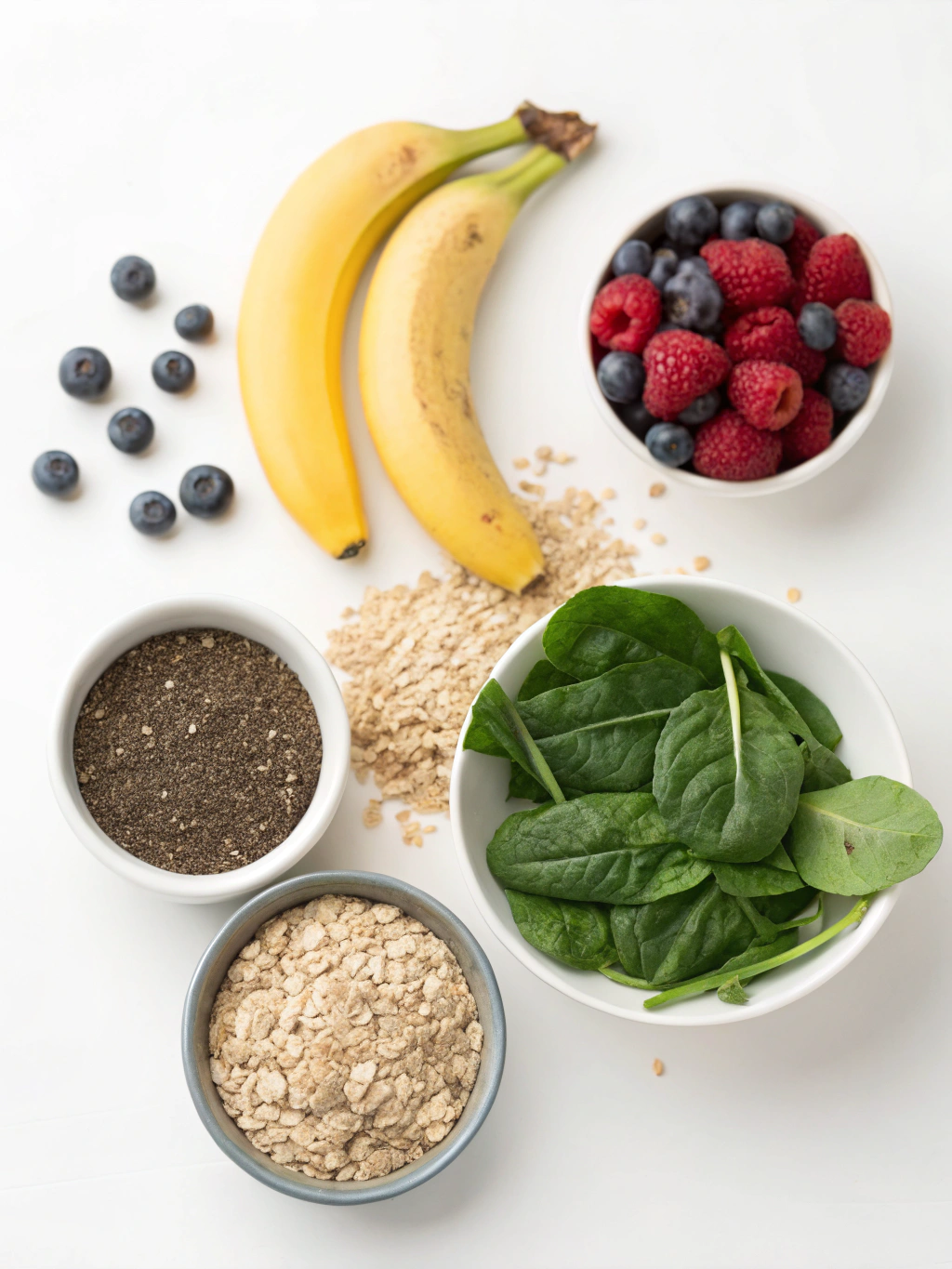 High-Fiber Smoothie ingredients