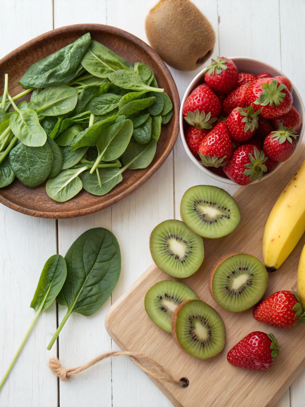 Kiwi Spinach Smoothie Ingredients