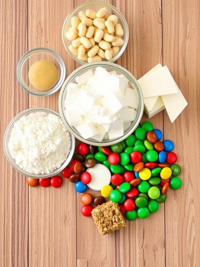 M&M Christmas Cookies ingredients