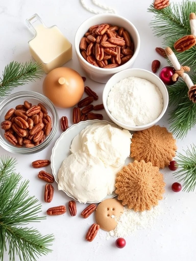 Maple Pecan Christmas Cookie ingredients