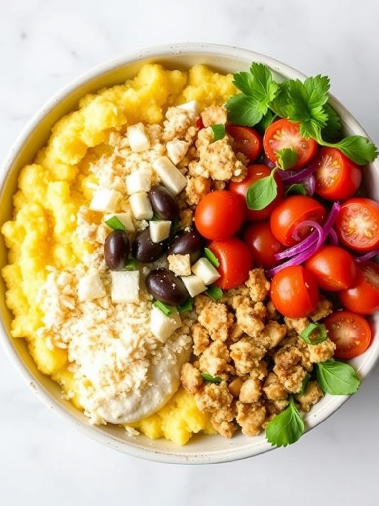 Mediterranean Polenta Bowl Ingredients