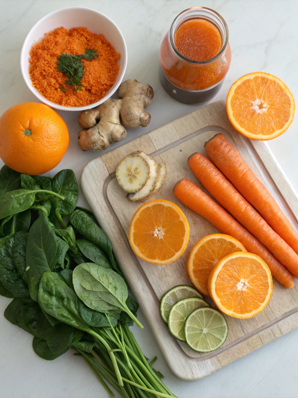 Orange Sunrise Smoothie ingredients