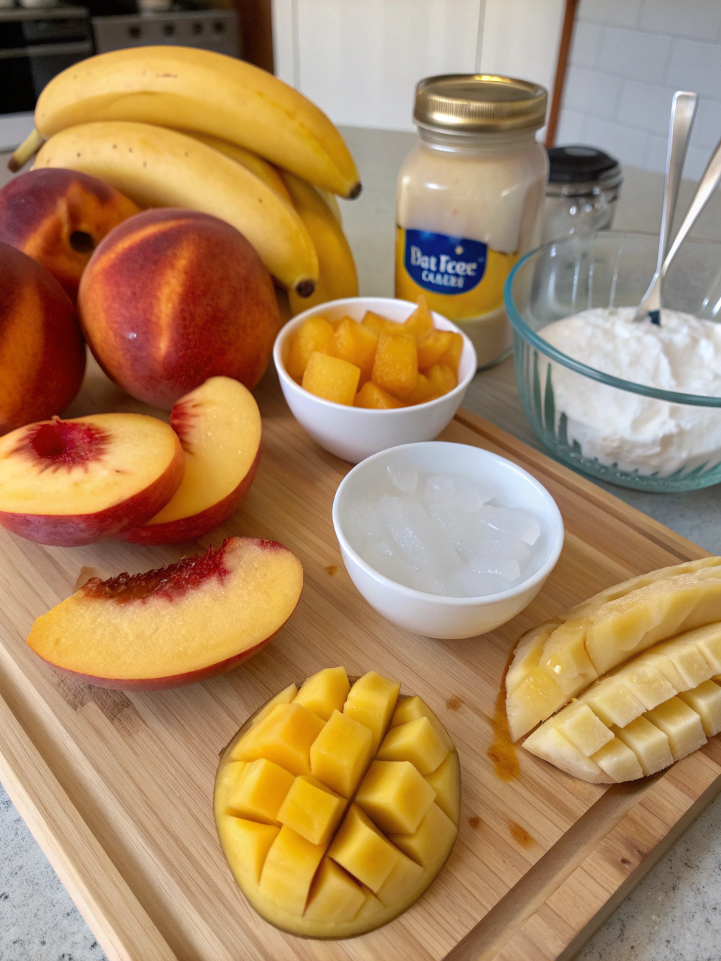 Peach Mango Smoothie ingredients