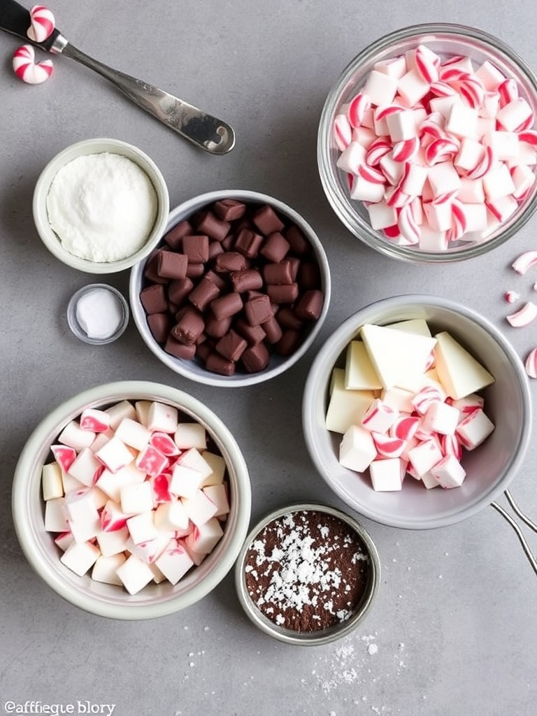 Peppermint Chocolate Christmas Cookies ingredients