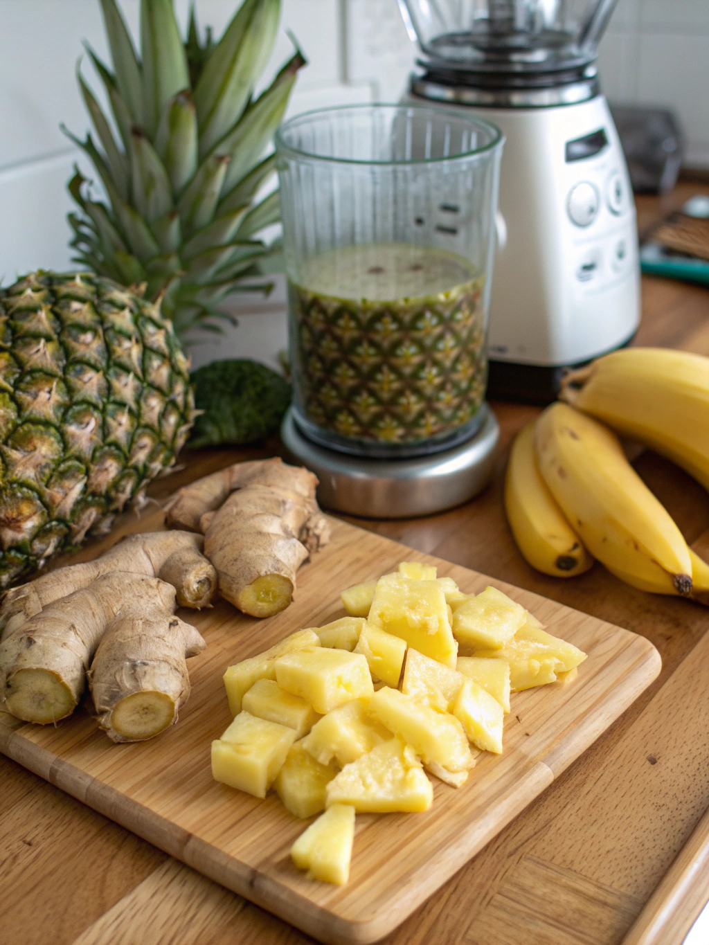 Pineapple Ginger Smoothie Ingredients