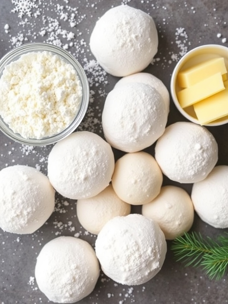 Snowball Christmas Cookies ingredients