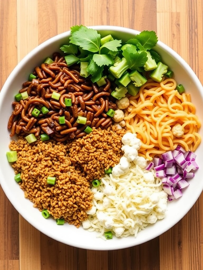 Sticky Sesame Cauliflower Bowl ingredients