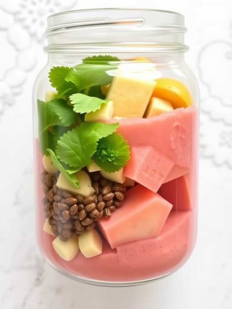Tropical Protein Smoothie Jar ingredients