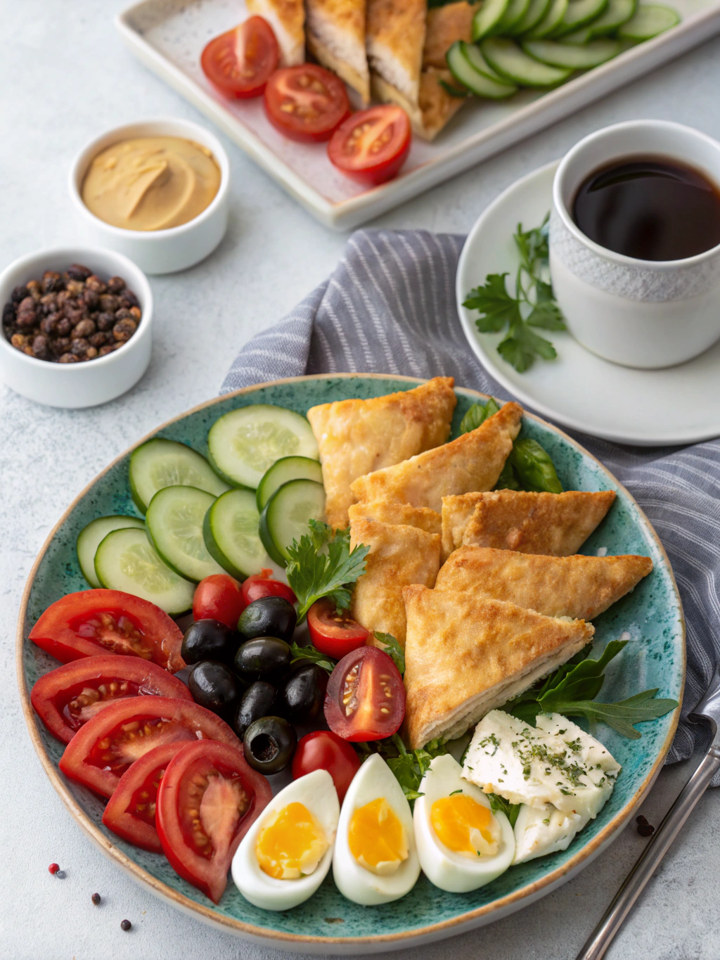 Turkish breakfast borek ingredients