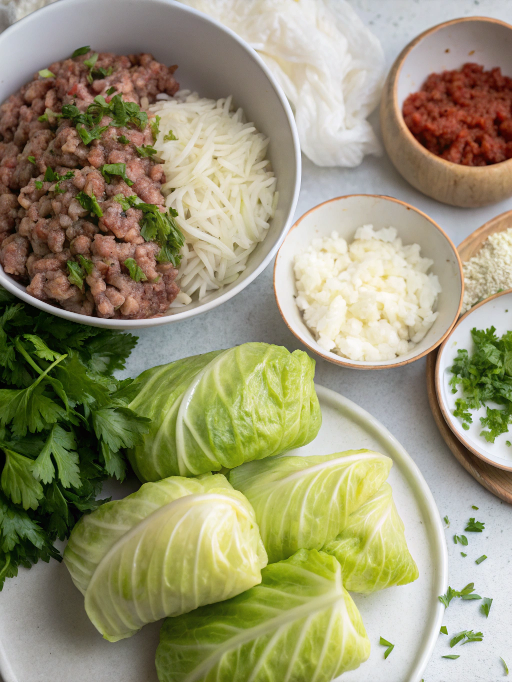 Turkish cabbage rolls ingredients