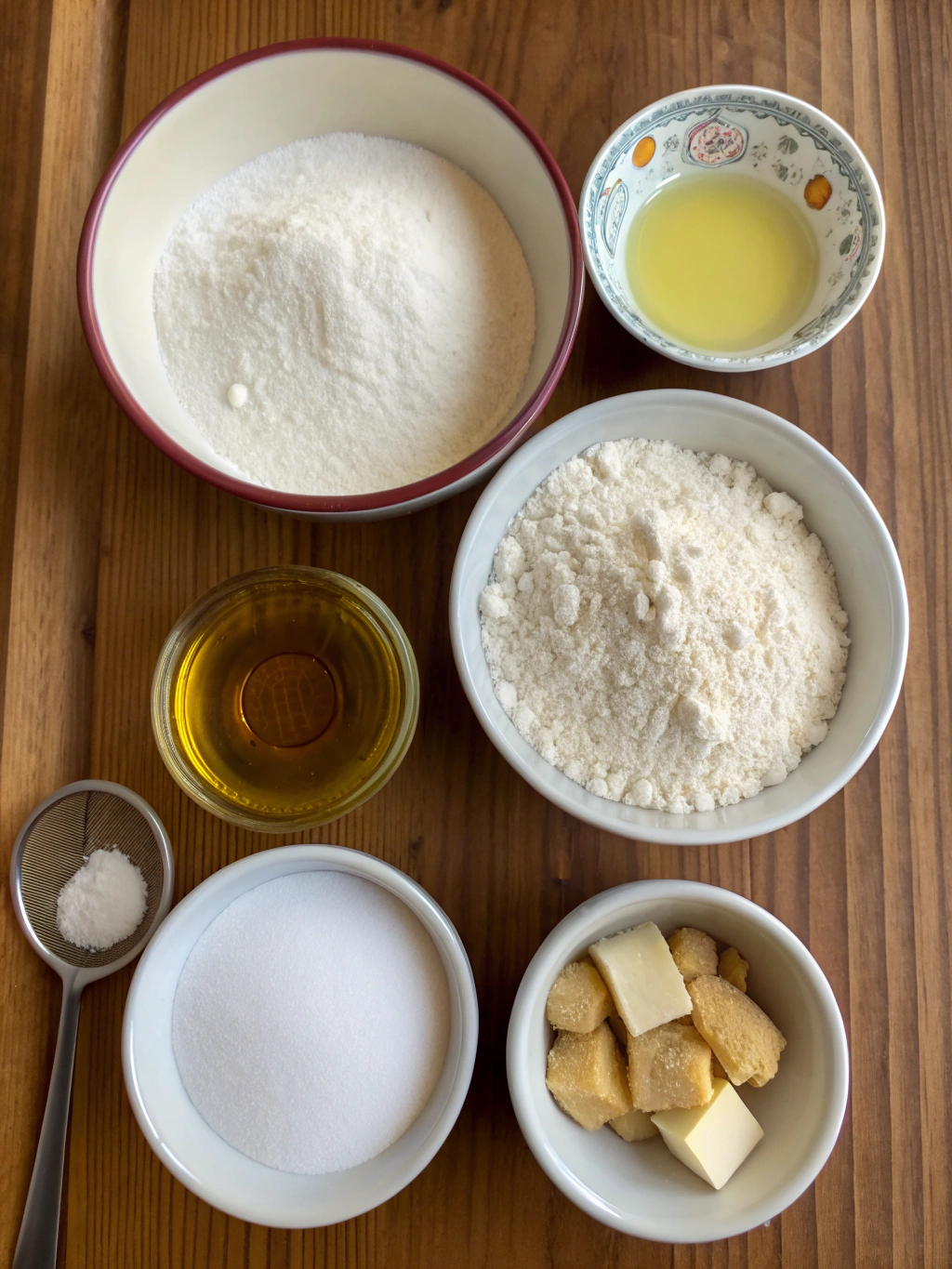 Turkish lokma dessert ingredients