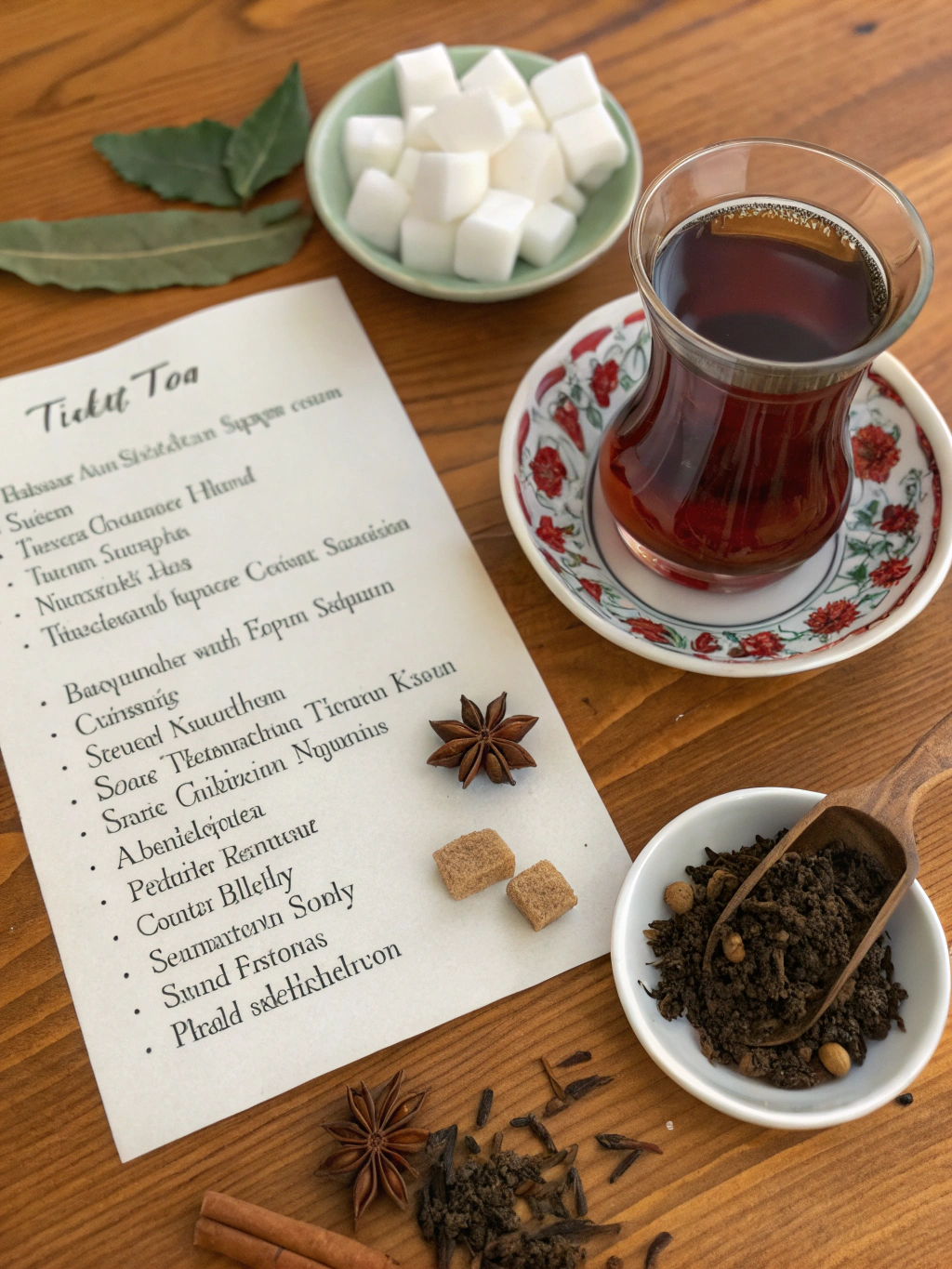Turkish Tea Recipe Ingredients