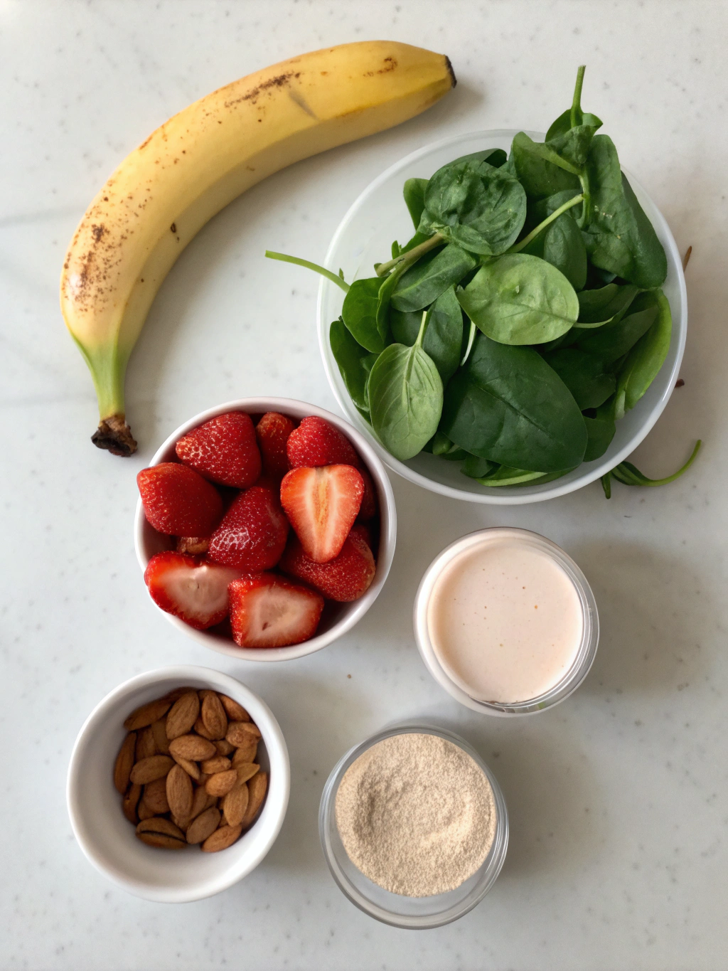 Vegan Vanilla Smoothie ingredients