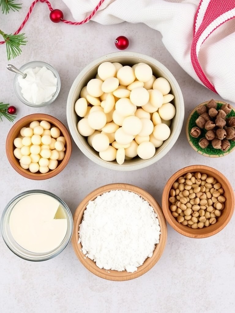 White Chocolate Macadamia Christmas Cookies ingredients