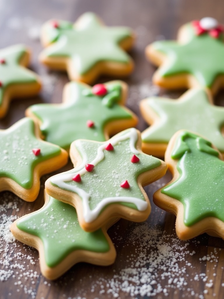 Classic Sugar Christmas Cookies with Icing