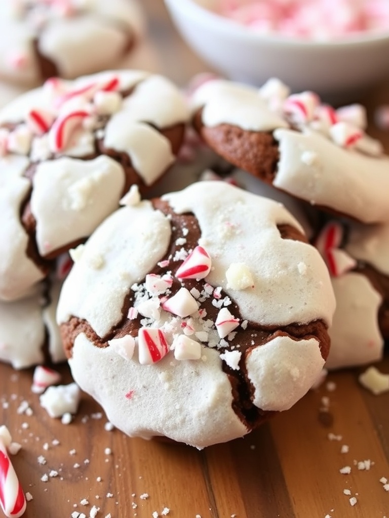 Peppermint Chocolate Christmas Cookies