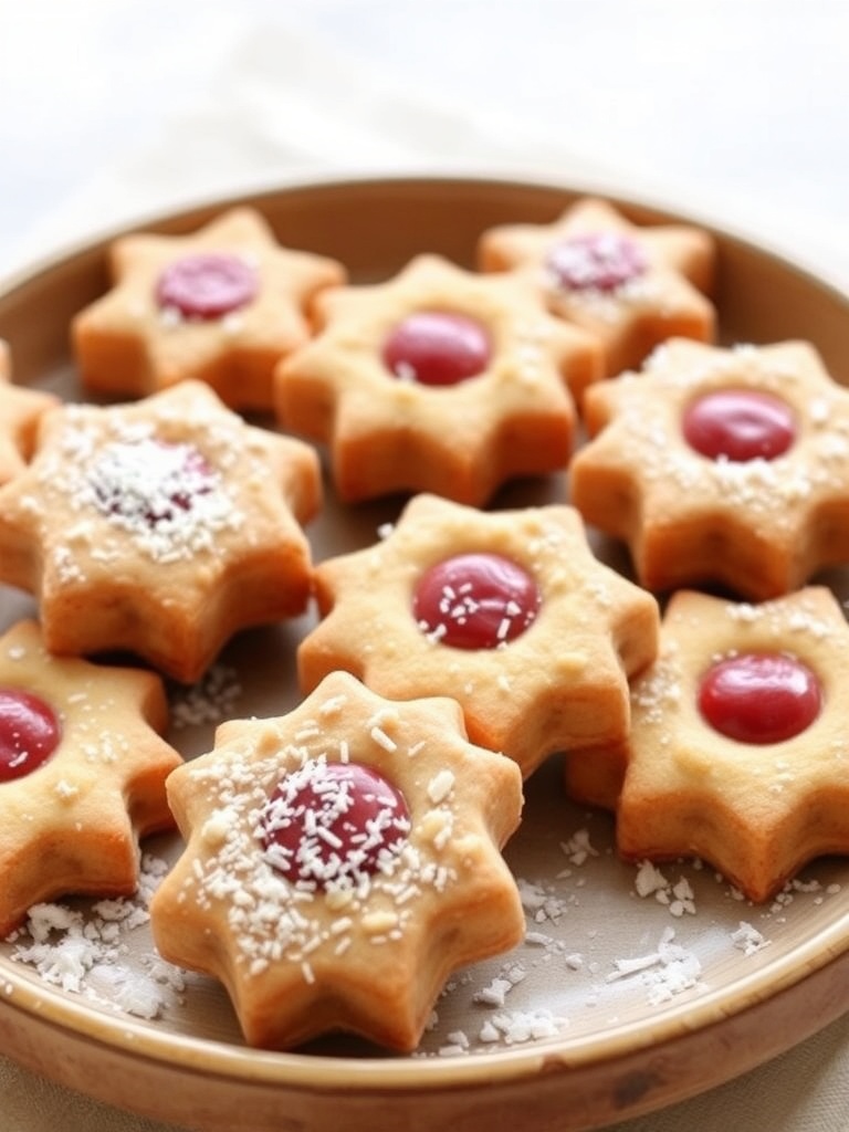Almond Thumbprint Christmas Cookies