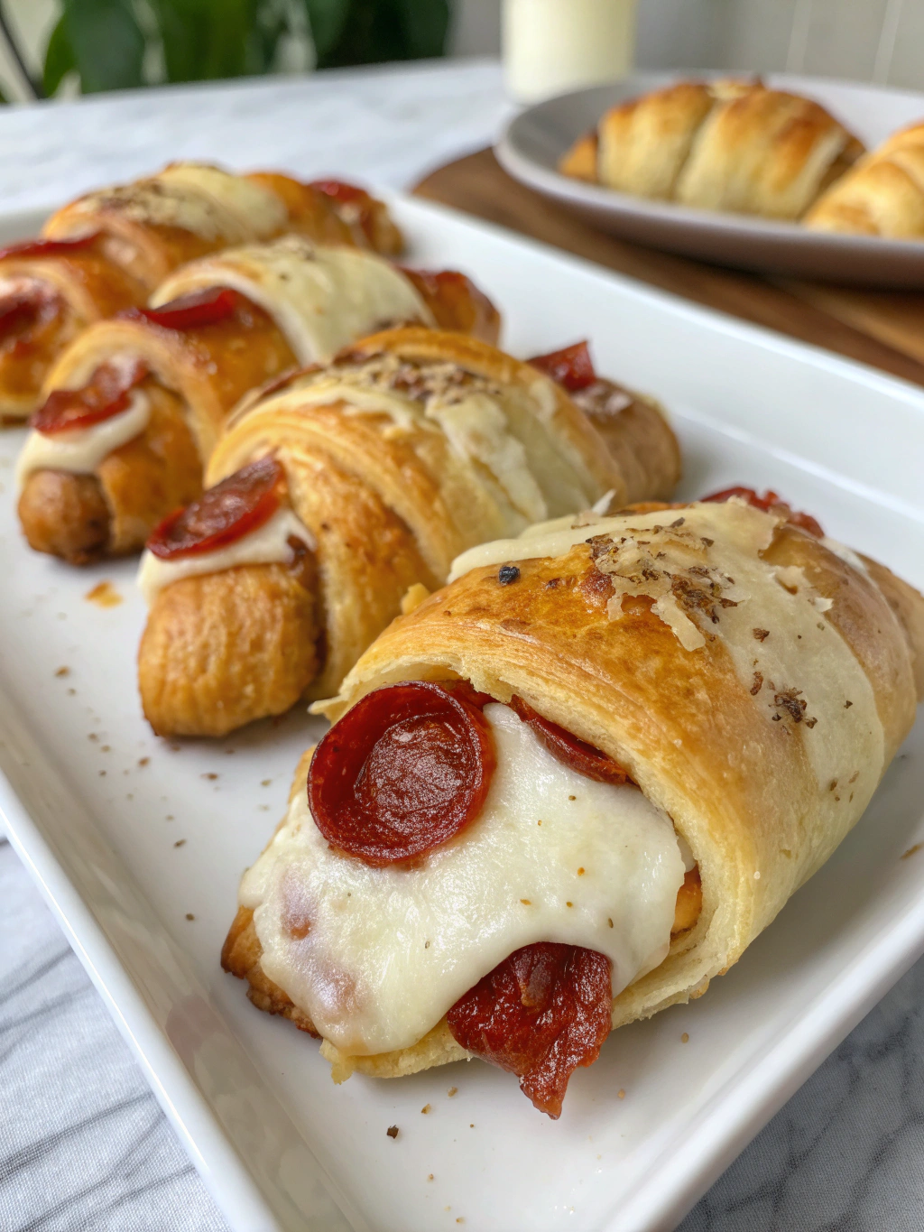 Mozzarella Pepperoni Croissant Rolls