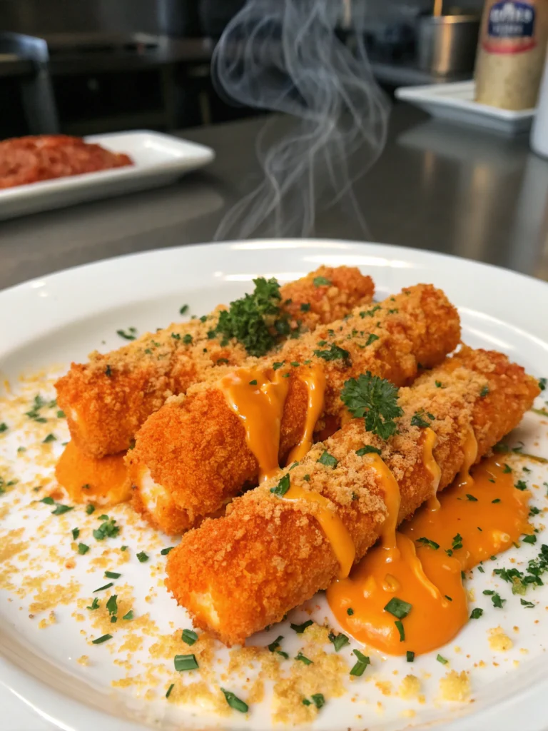 Hot Cheeto Mozzarella Sticks