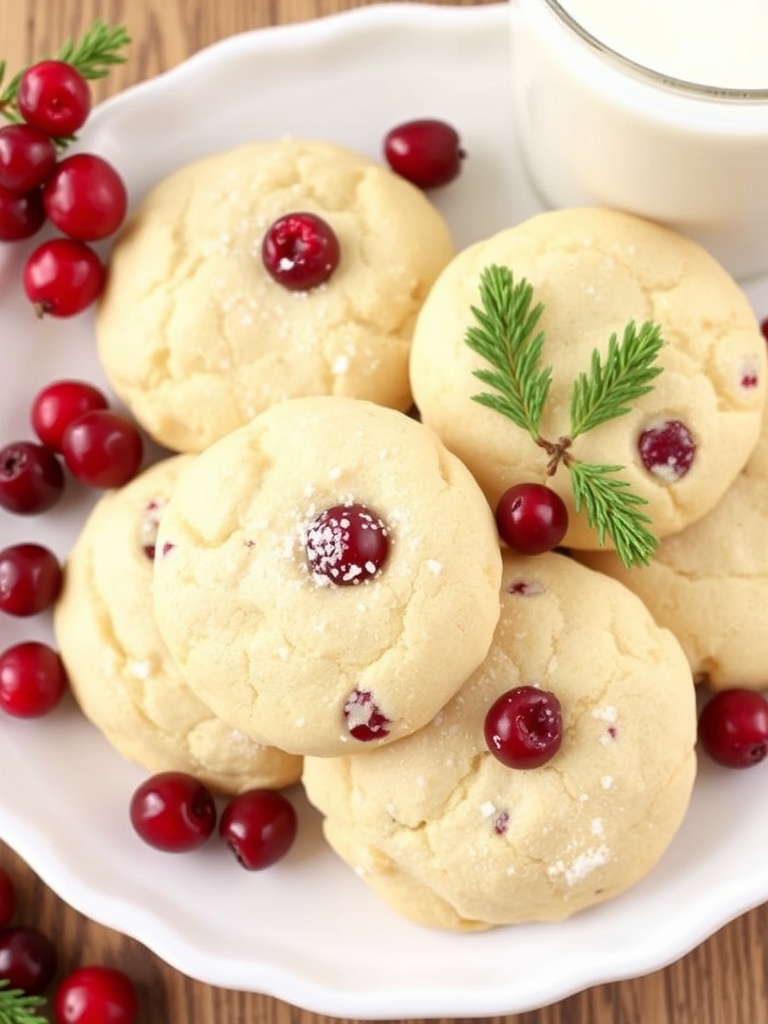 White Chocolate Cranberry Christmas Cookies