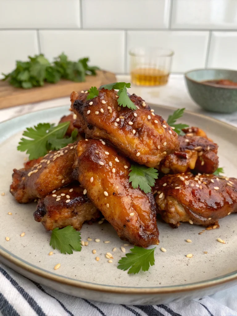 Sticky Honey Chicken Wings