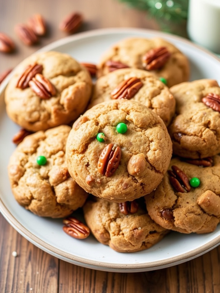 Brown Butter Pecan Christmas Cookies