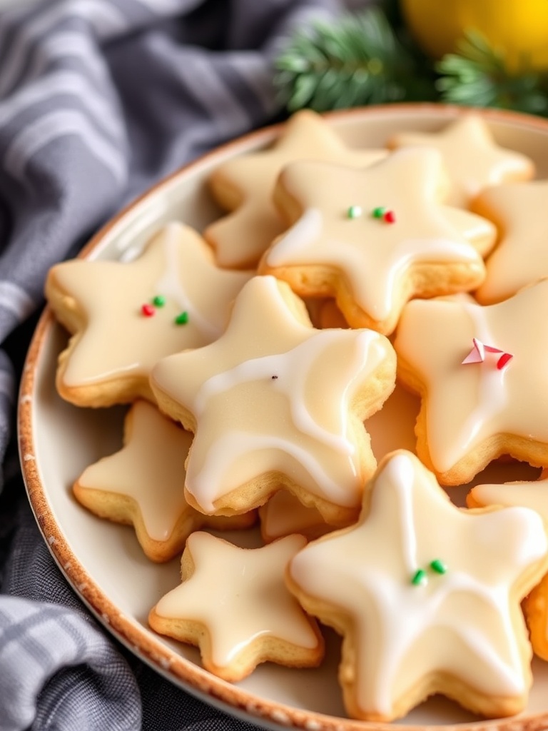 Lemon Glazed Christmas Cookies Lemon Glazed Christmas Cookies