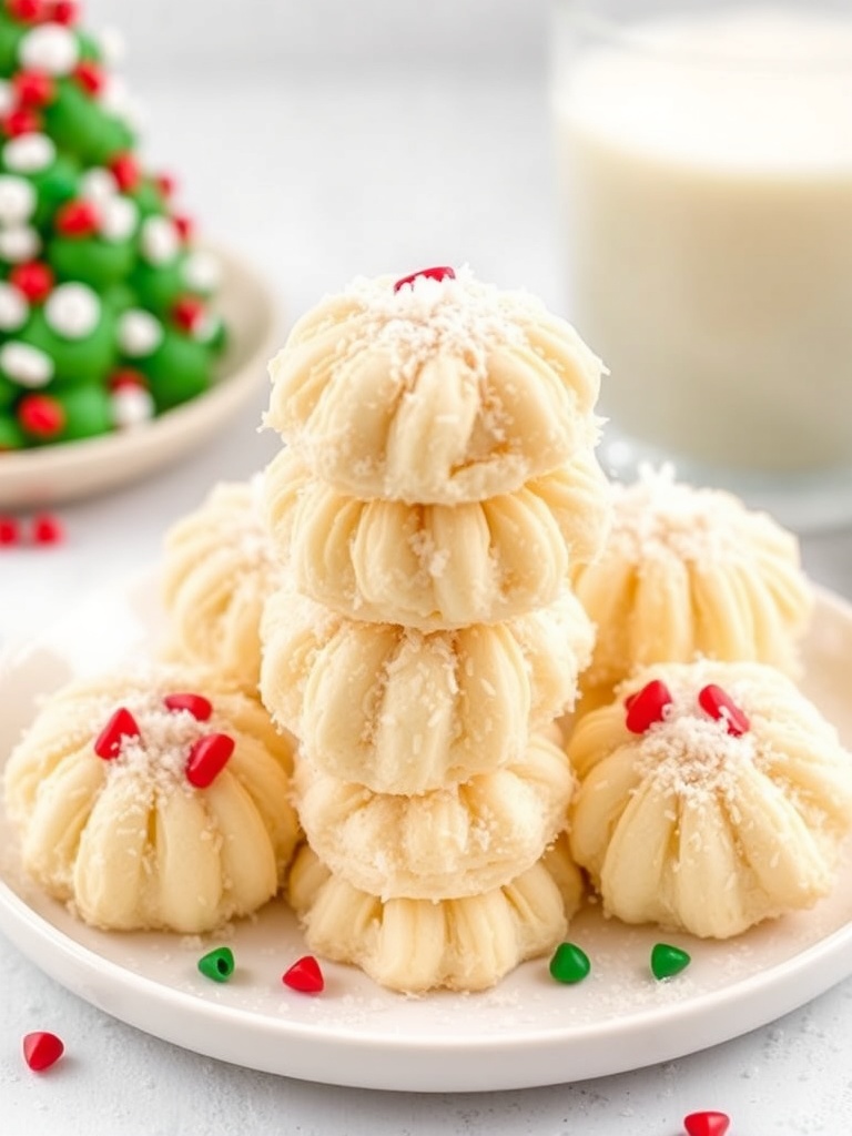 Coconut Macaroon Christmas Cookies
