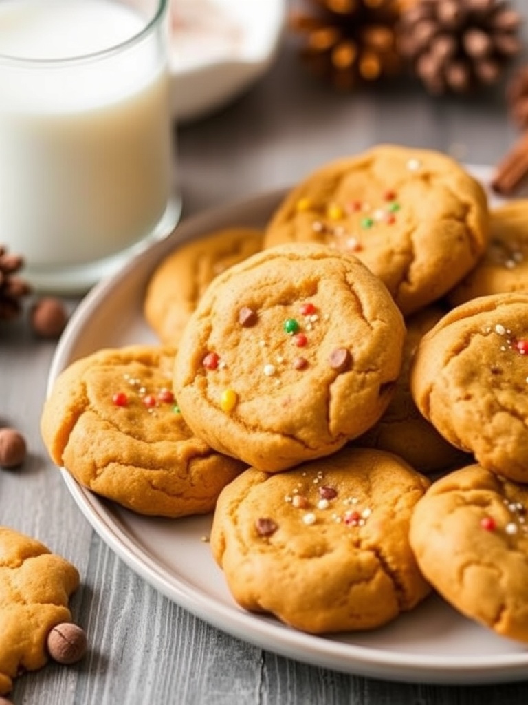 Pumpkin Spice Christmas Cookies