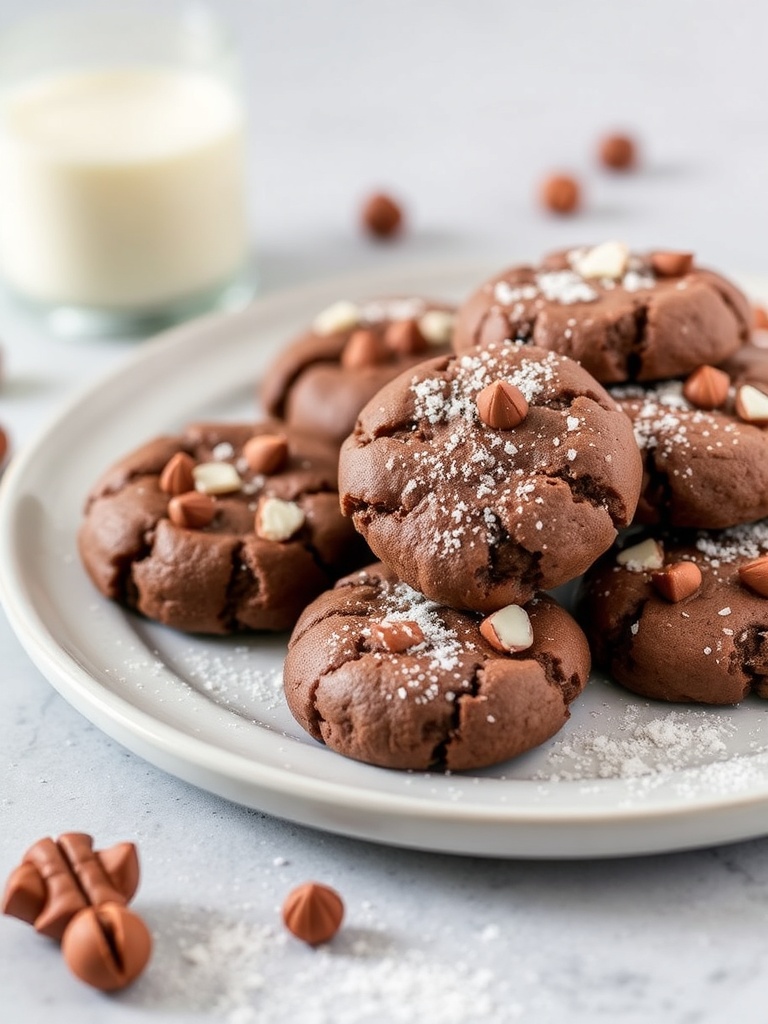 Hazelnut Chocolate Christmas Cookies Hazelnut Chocolate Christmas Cookies