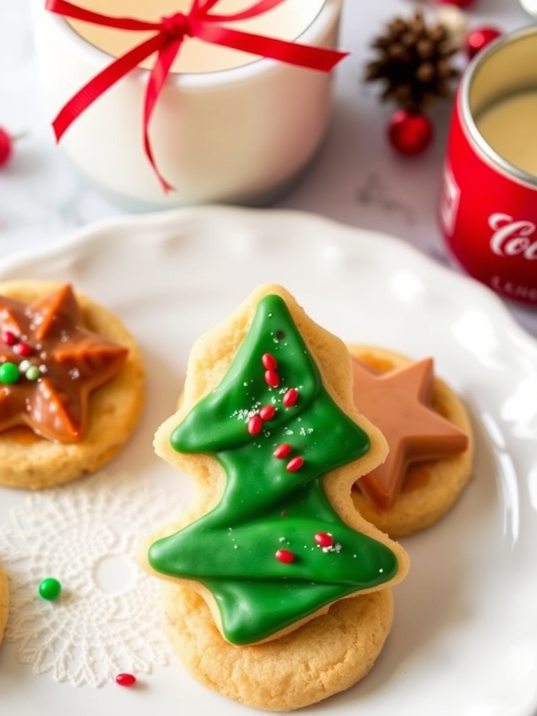 Salted Caramel Christmas Cookies