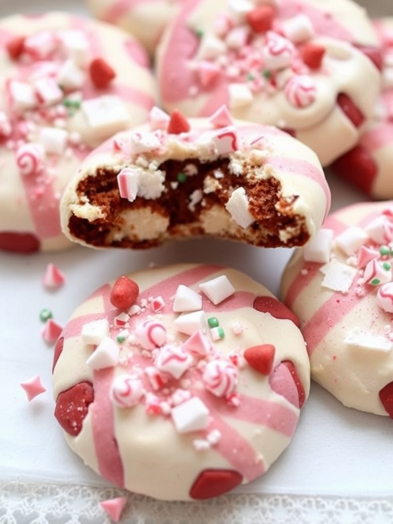 Peppermint Bark Christmas Cookies