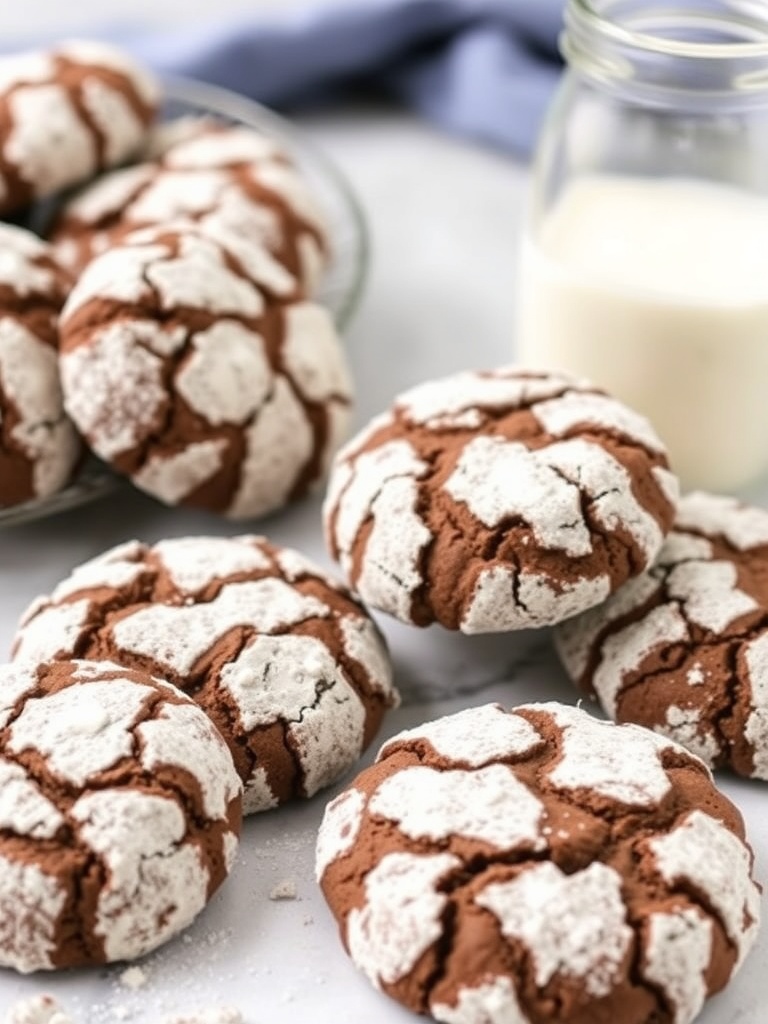 Choco Crinkle Cookies