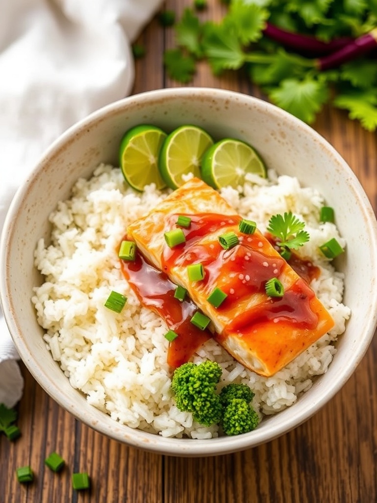 Salmon Teriyaki Rice Bowl