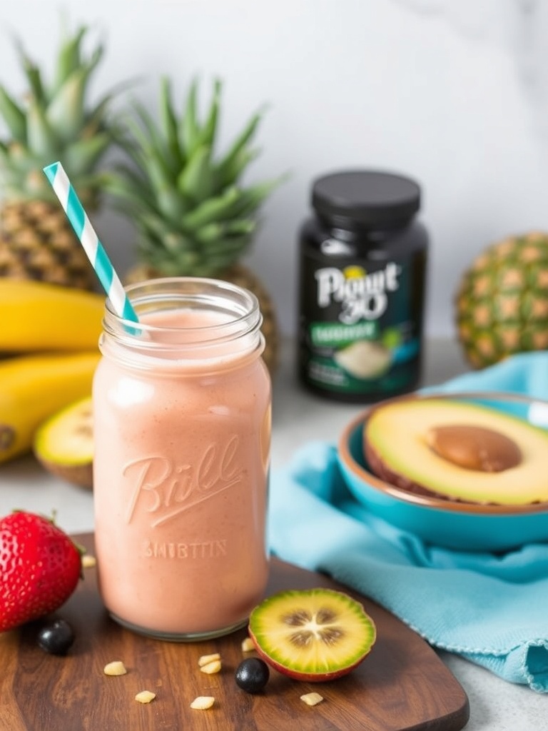 Tropical Protein Smoothie Jar