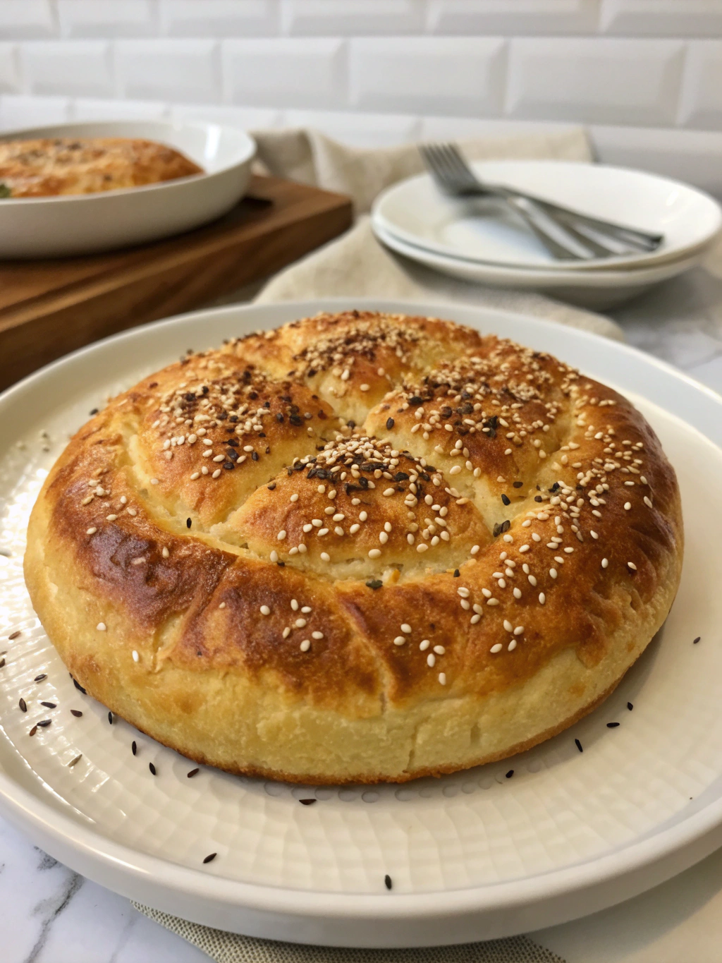 Turkish pogaca bread