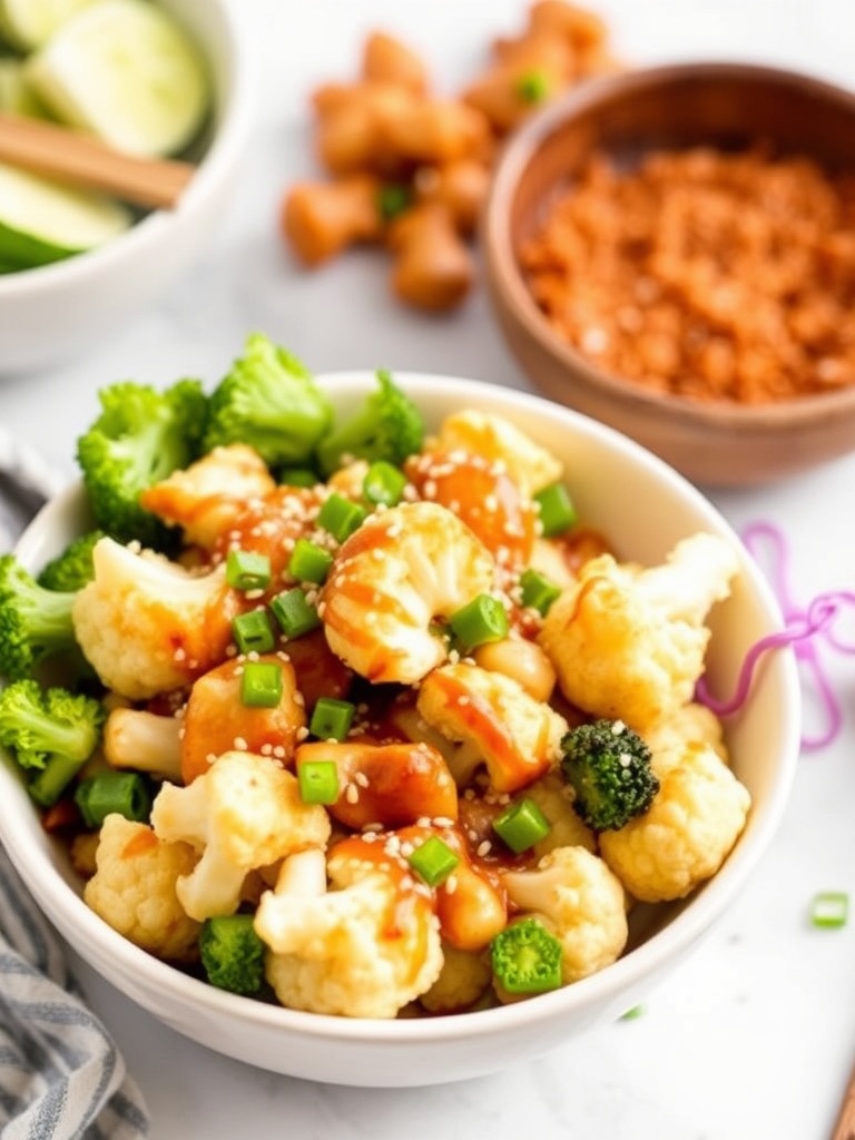 Sticky Sesame Cauliflower Bowl
