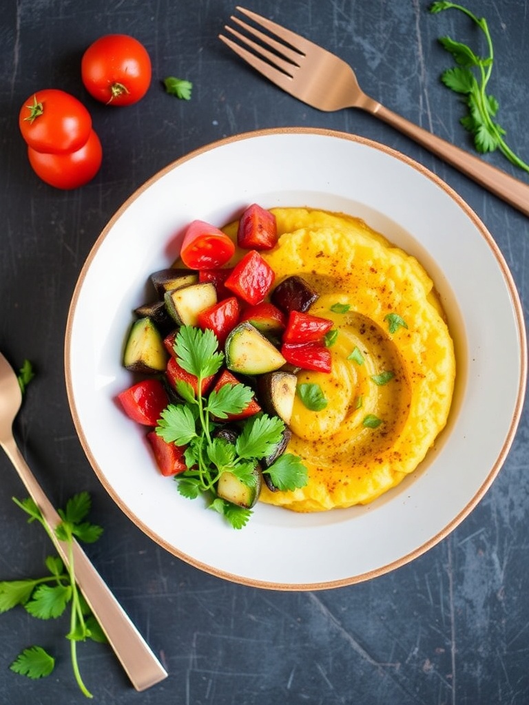 Mediterranean Polenta Bowl