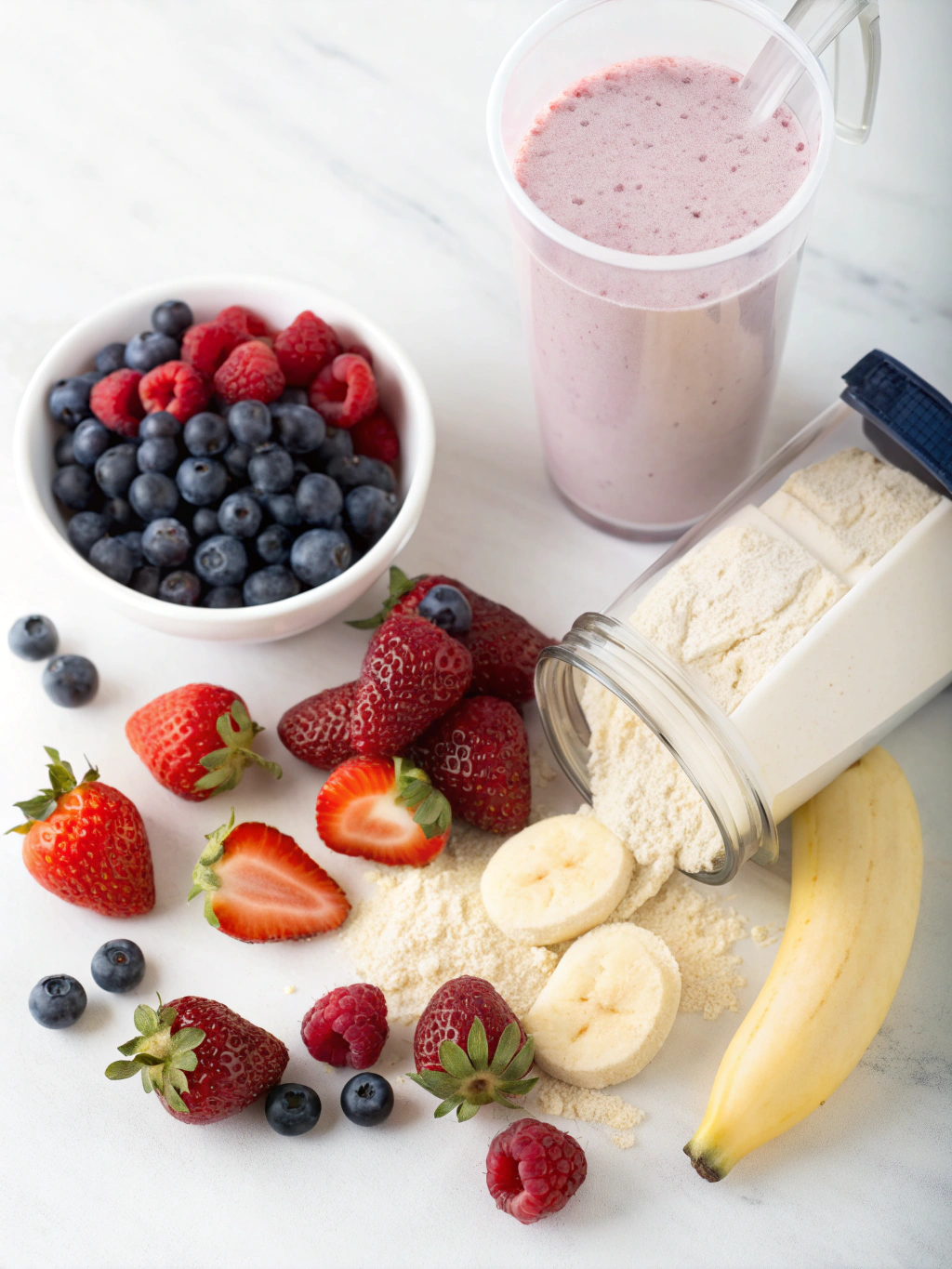 Berry Protein Shake ingredients