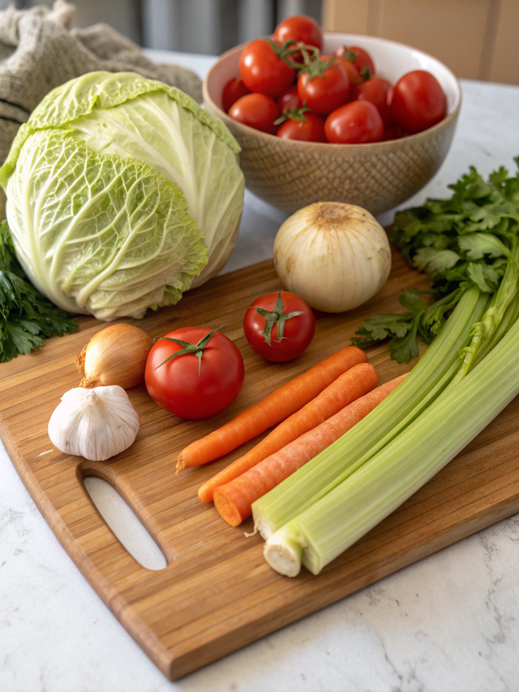 Cabbage Cleanse Soup Ingredients