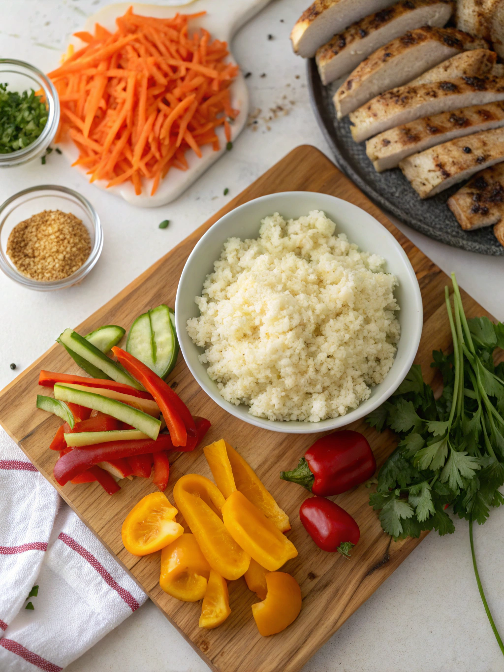 Cauliflower Rice Bowl ingredients