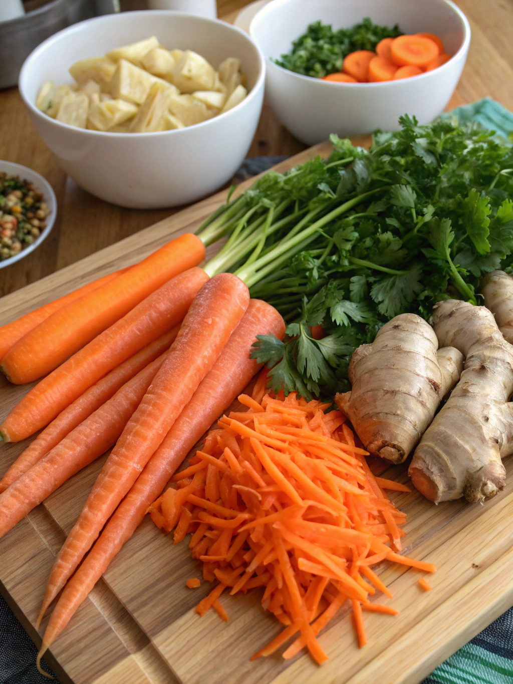 Ginger Carrot Salad ingredients