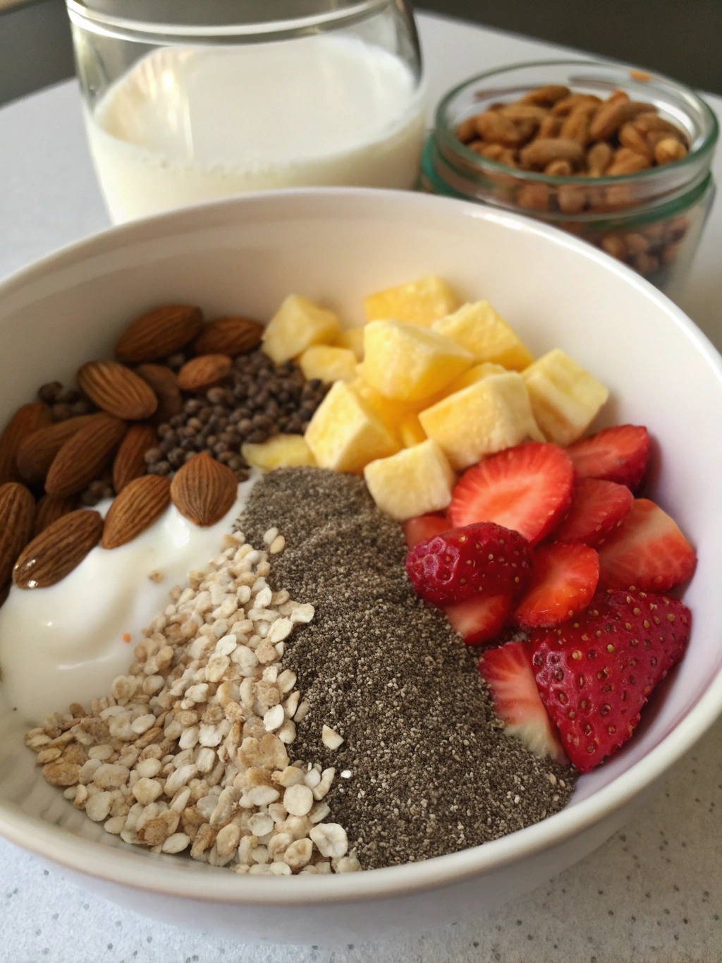 High-Protein Chia Pudding Ingredients