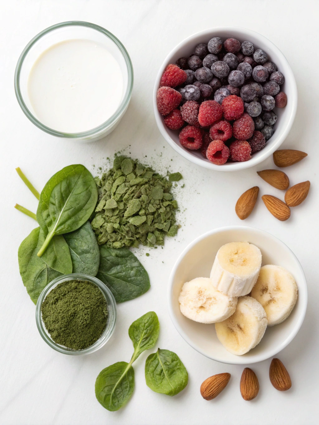 Matcha Energy Smoothie ingredients