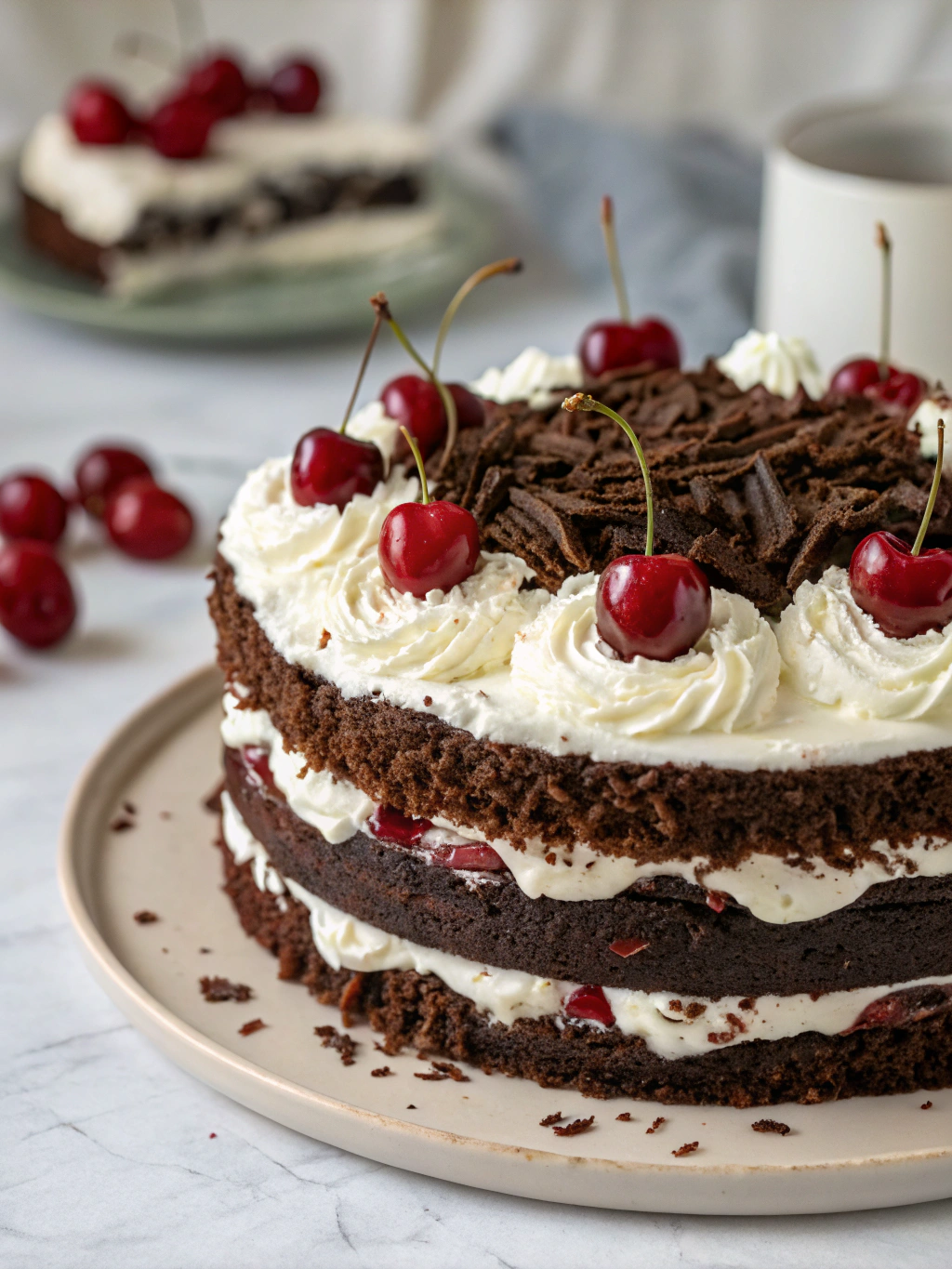 New Year Cake Black Forestingredients