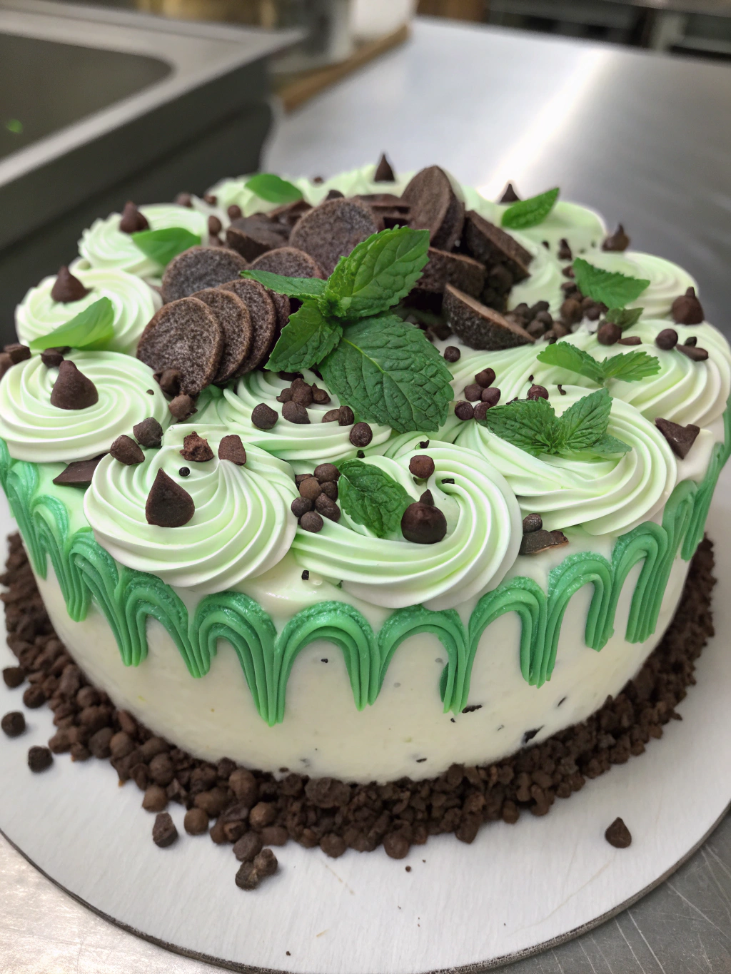New Year Cake Chocolate Mint ingredients